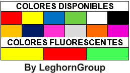 fichas plasticas rectangulares colores